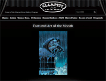 Tablet Screenshot of clampettstudio.com